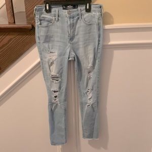 Light blue Hollister skinny jeans